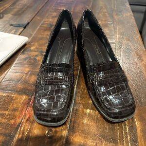 Bandolino Dark Brown Crocodile Flats